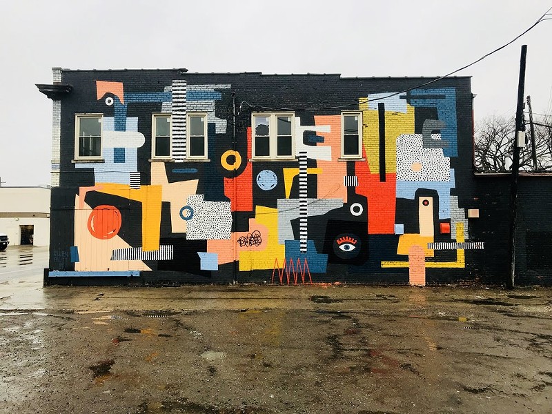 Mural by Ellen Rutt on West Vernorn Hwy in Detroit. - VIRANEL CLERARD