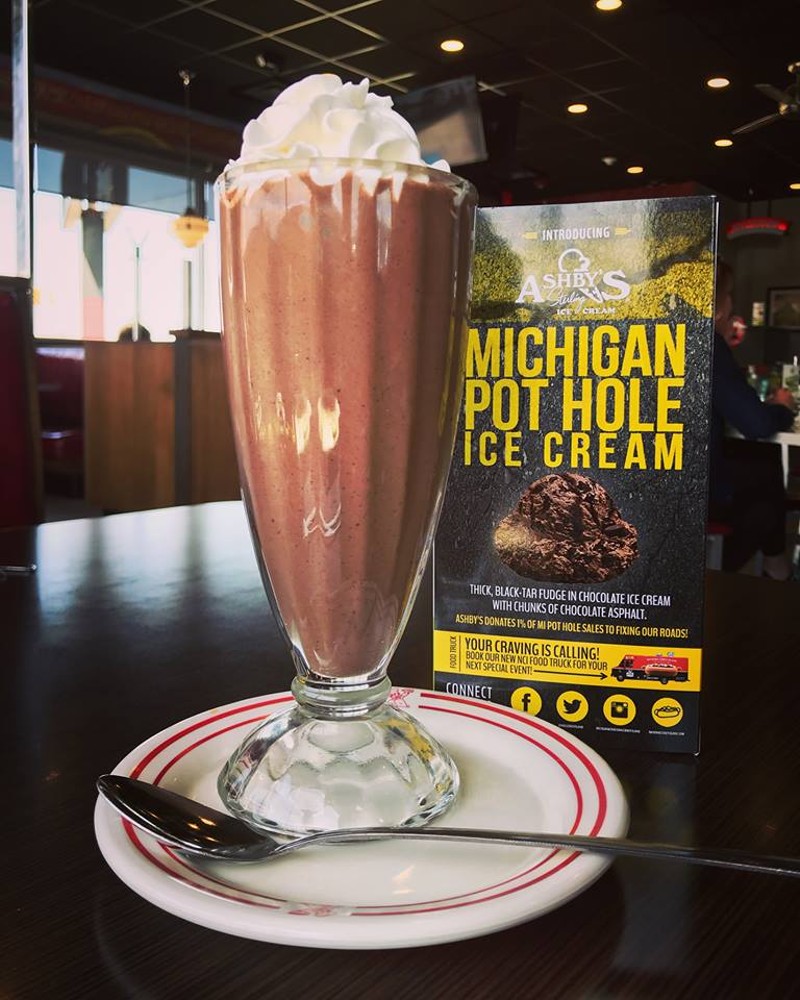 Michigan Pot Hole from Ashby's Sterling Ice Cream. - National Coney Island Facebook.