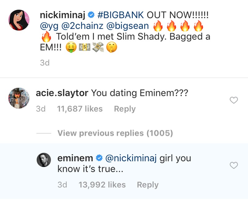 Eminem and Nicki Minaj squash dating rumors, keep flirting (2)