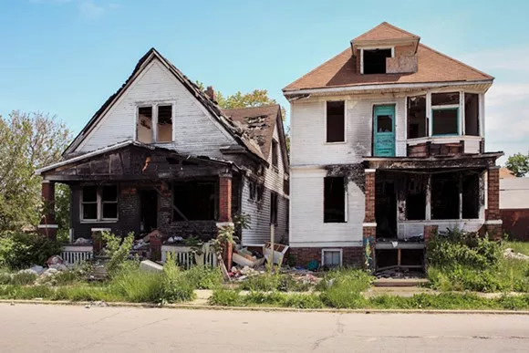 Abandoned buildings in Detroit. - shutterstock