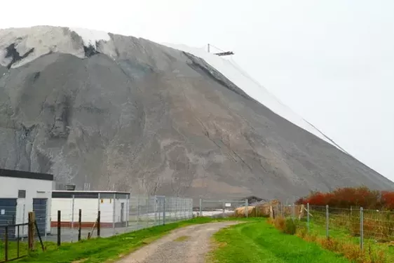 Overburden stockpile from potash mining underground, near Wunstorf, Lower Saxony, Germany - Photo courtesy Shutterstock