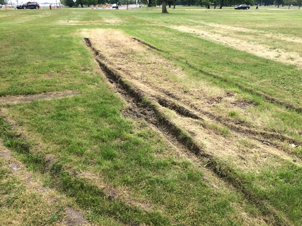 Once again, the Grand Prix tore up Belle Isle, and it's a muddy mess (2)