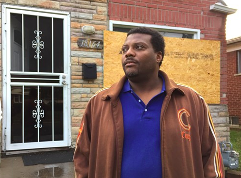 Kevin Dickerson's Detroit home was tax-foreclosed and sold in the Wayne County auction last year. The home had been built at his grandmother's behest in 1950, at a time when black home ownership was extremely rare. - Violet Ikonomova