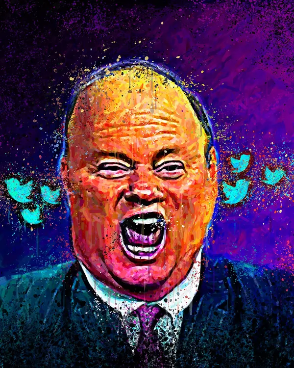 Cartoon rendering of Detroit Mayor Dike Truggan. Mike Duggan. - Illustration by Eric Millikin