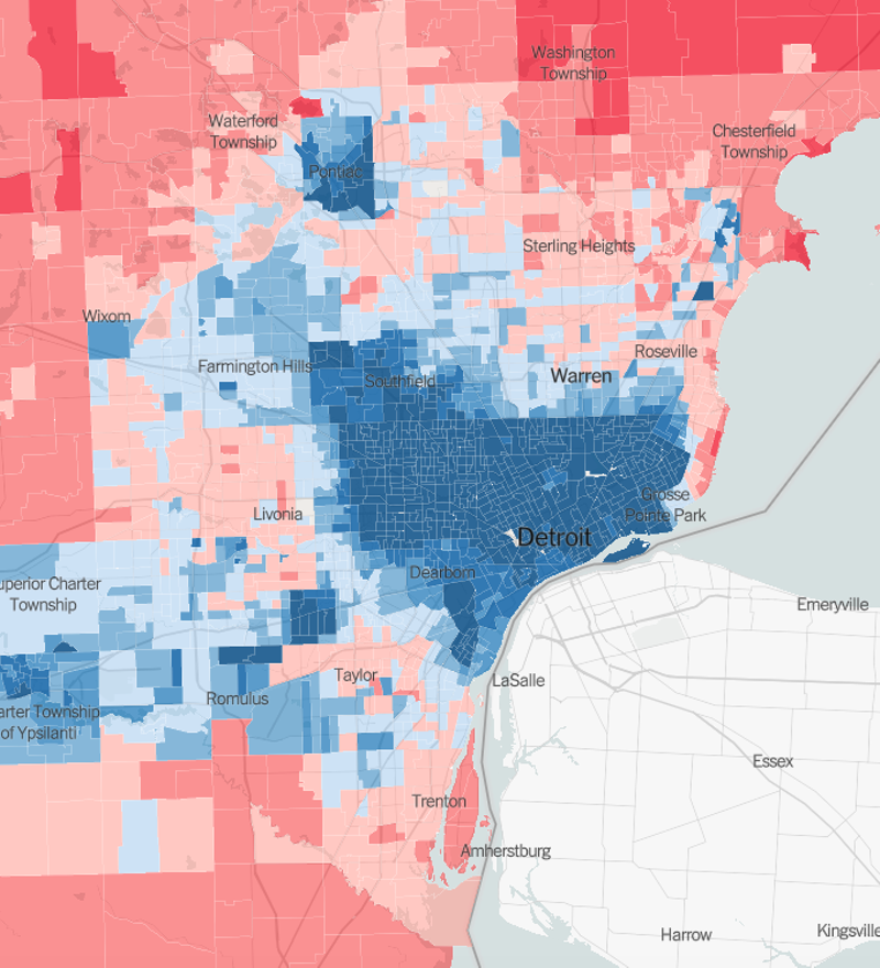 New map shows if your Detroit neighborhood is filled with Trump voters (2)