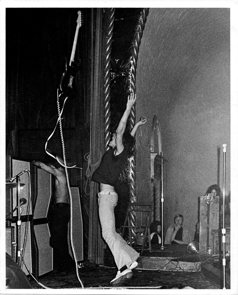 Ron Asheton at the Grande Ballroom, 1970.