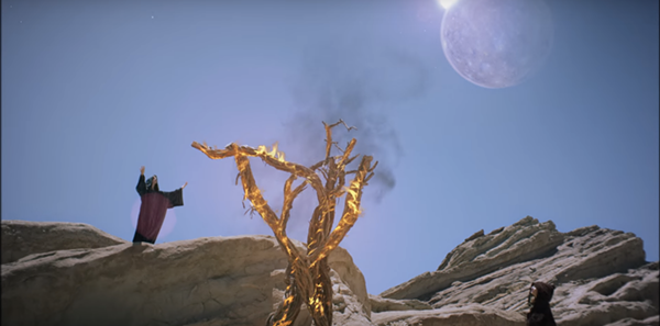 This tree is on fire. - Screengrab.