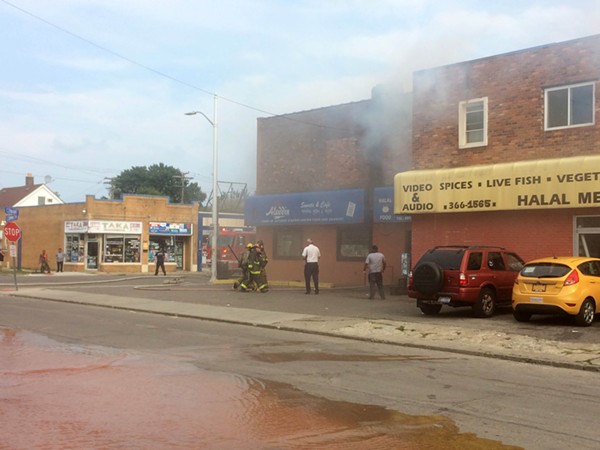 Hamtramck's Aladdin Sweets and Cafe catches fire (4)