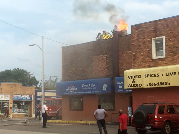 Hamtramck's Aladdin Sweets and Cafe catches fire (3)