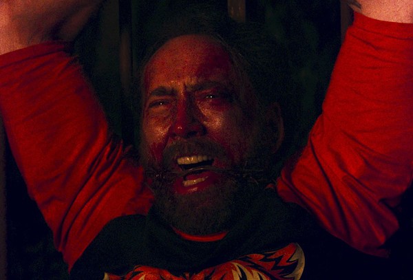 Nic Cage looking all kinds of disturbed in "Mandy" - Courtesy photo.