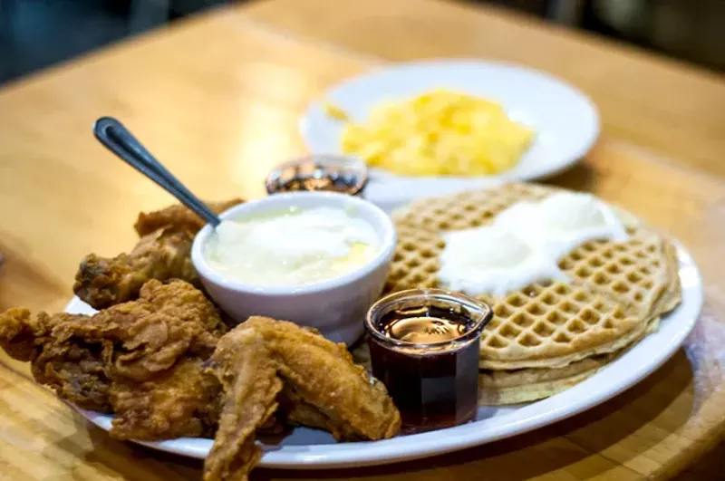 Kuzzo’s Chicken & Waffles. - Tom Perkins