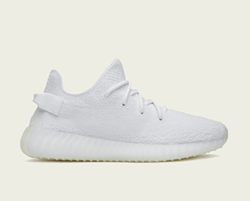 Yeezy x Adidas Boost 350 V2 in Triple White, $220 - Photo via Adidas.com