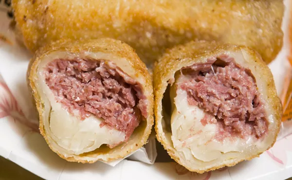 Egg rolls from Asian Corned Beef. - Tom Perkins