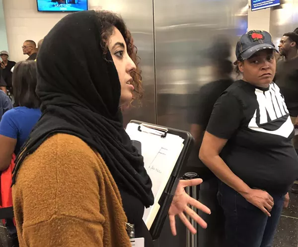 Rasha Almulaiki in Detroit’s 36th District Court House. - Samuel Corey