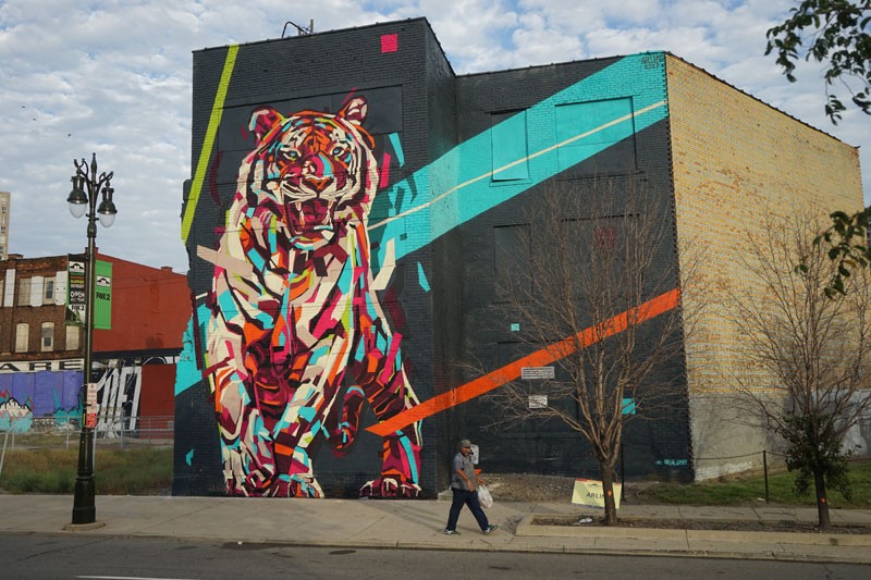 This sports website perfectly takes on Detroit street art
