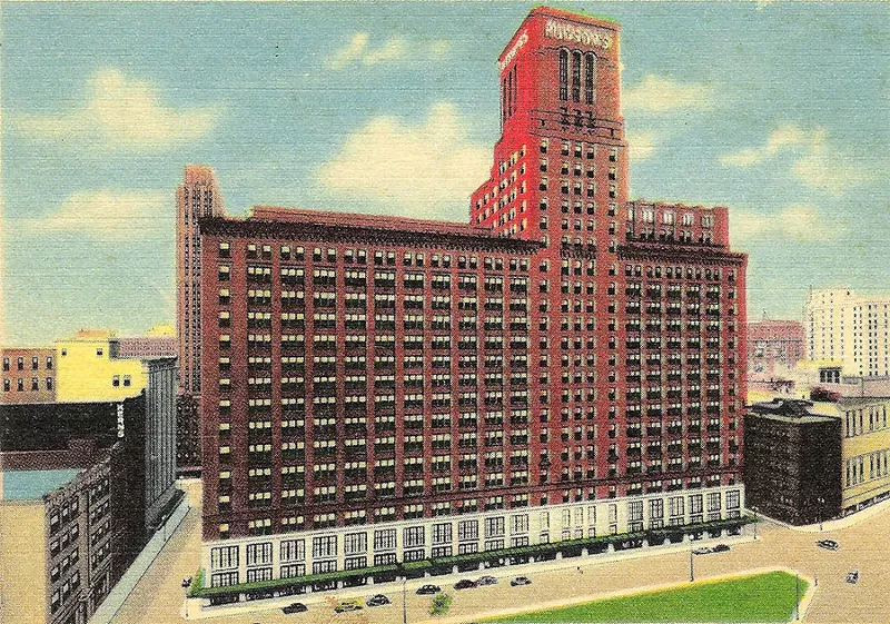 A rendering of the Hudson's Department Store location in downtown Detroit.