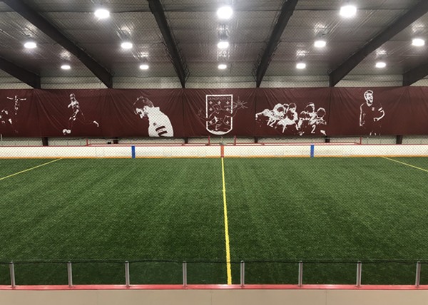 One of the pitches at Detroit City FC's new fieldhouse in Elmwood Park - Lindsey Pehrson