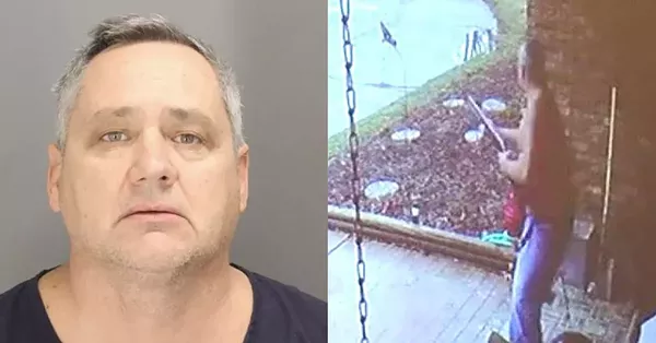 Jeffrey Zeigler pictured in his mug shot, left, and in a still from a home surveillance video on the right. - Oakland County Prosecutor's Office