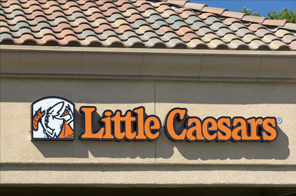 Little Caesars mascot has a subliminal message on his toga and we swear we're not high