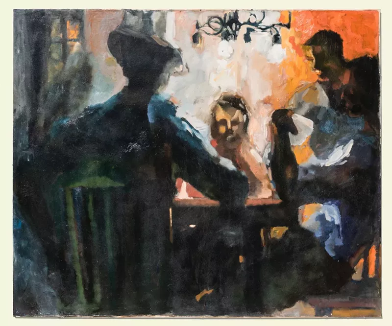 Al Loving, "Card Players" - Courtesy of Collected Detroit