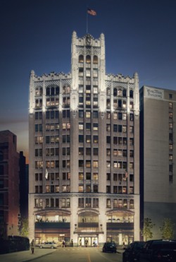 A rendering of the Element Hotel in the Metropolitan Building. - Photo courtesy of VanDye & Horn Public Relations