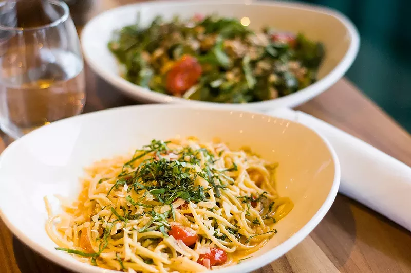 The Rustic Tomato dish at Beacon Park's Lumen restaurant. - Tom Perkins