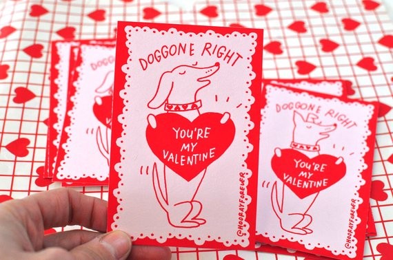Handcrafted Valentine's Day card - HOORAYFOREVER