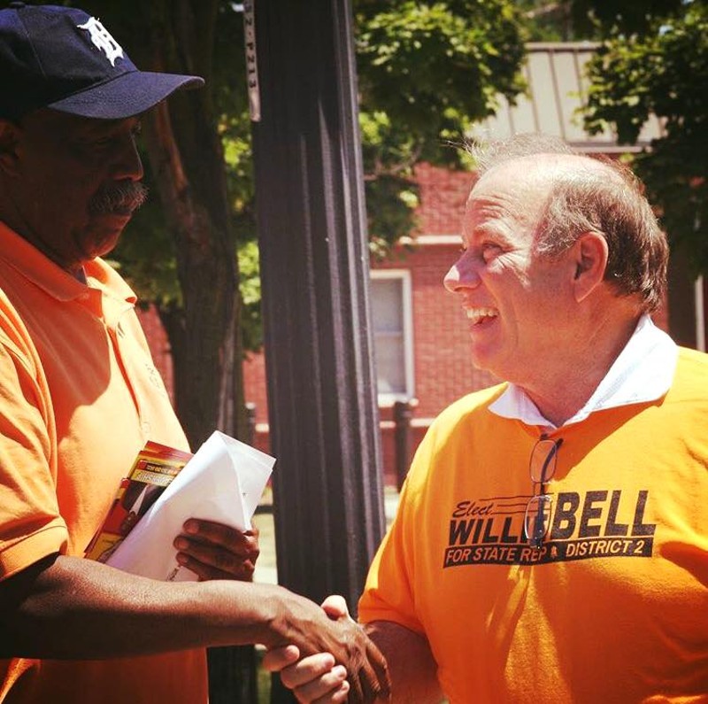 Willie Bell with Mayor Duggan. - Via Facebook