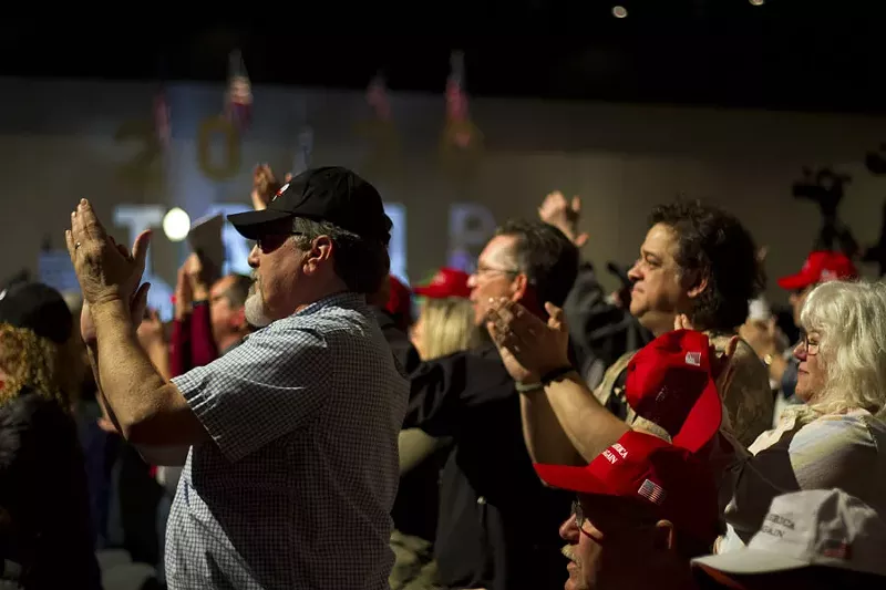A Trumpless Trump rally. - Steve Neavling
