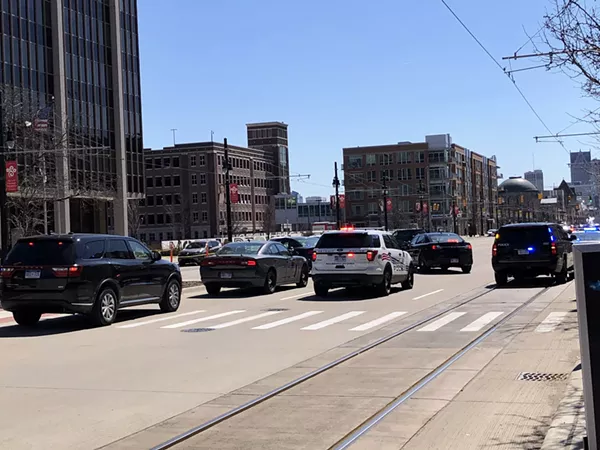 Police at the scene of the shooting. - Steve Neavling