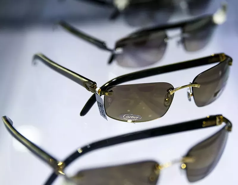 Cartier sunglasses on display at Optica at Somerset Collection. - Sean Proctor