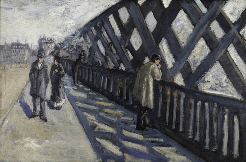 Study for “Le Pont de l’Europe,” 1876, Gustave Caillebotte, French; oil on canvas. - COURTESY OF ALBRIGHT-KNOX ART GALLERY, BEQUEST OF A. CONGER GOODYEAR, BY EXCHANGE, 1974:25.
