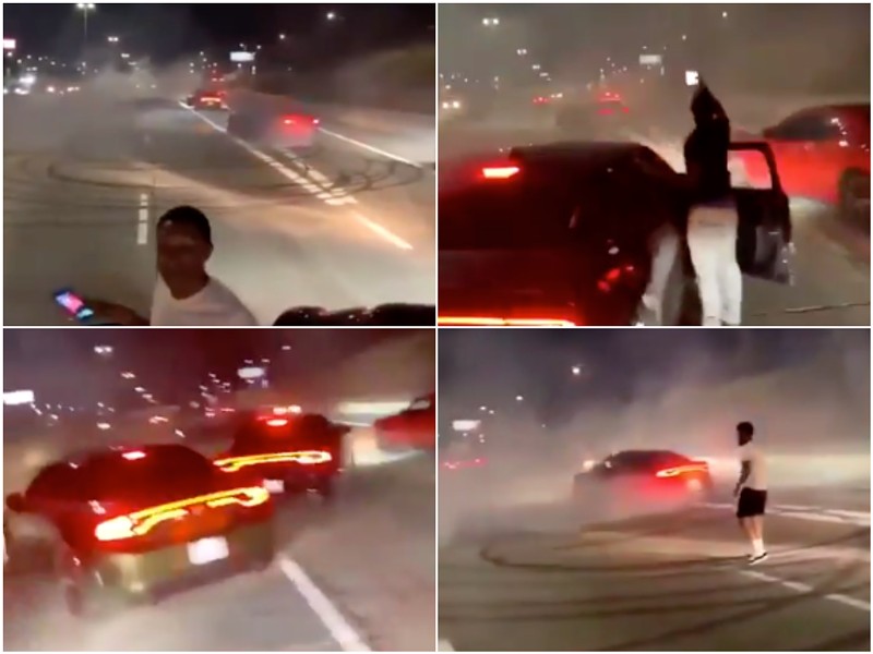 Chief Craig responds to viral video of cars blowing donuts on Lodge freeway