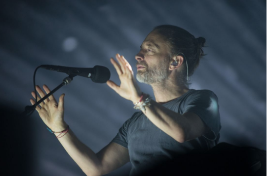 Thom Yorke during Radiohead's 2018 performance at LCA. - Austin Evans Eighmey