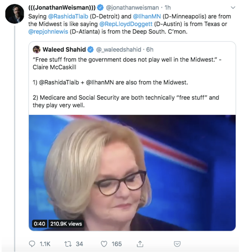 NY Times editor says Detroit, Rashida Tlaib aren't part of the Midwest (2)