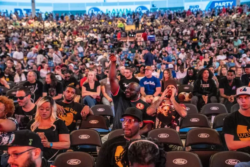 Photo of Michigan Lottery Amphitheatre previously taken at a Wu-Tang Clan show. - Joe Maroon