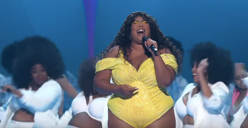 Lizzo during her VMA performance Monday night. - SCREENGRAB/YOUTUBE