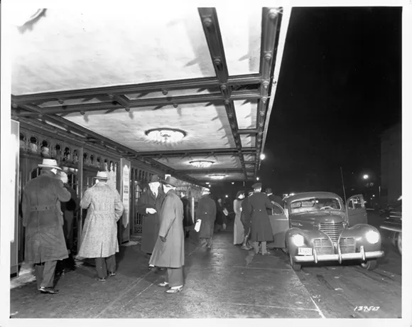 Music Hall's original canopy, photo circa mid-late 1950s. - Courtesy photo