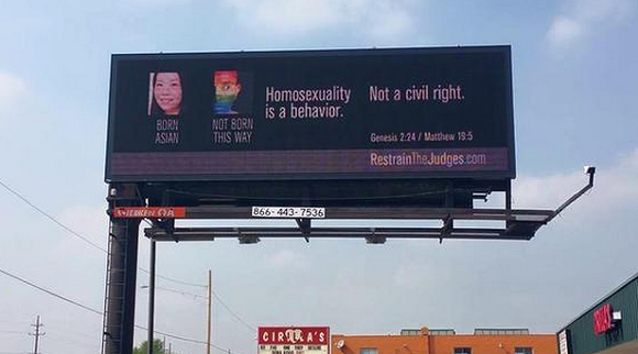 God Loves Gays billboard now up in Dearborn Heights