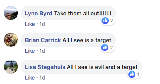 Triggered Trumpers call for violence against Michigan Democrats and Muslims in vile Facebook page