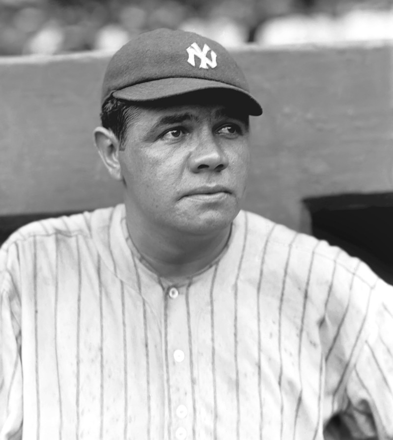 Babe Ruth, 1922. - WIKIPEDIA COMMONS / PUBLIC DOMAIN VIA THE SPORTING NEWS ARCHIVES