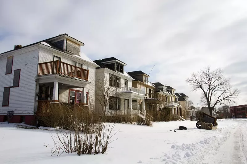 Blighted, neglected street in Detroit. - Steve Neavling