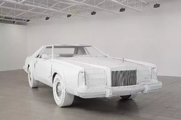 A chat with an artist who built a life-size cardboard version of a 1979 Lincoln Continental Mark V