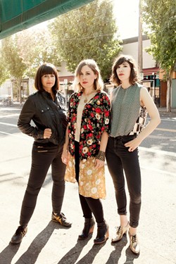 From left: Sleater-Kinney are Janet Weiss, Corin Tucker, and Carrie Brownstein. - Brigitte Sire