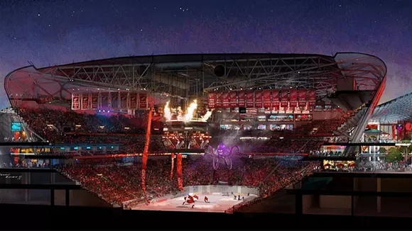 $52 million in construction contracts awarded to local companies in new Detroit arena