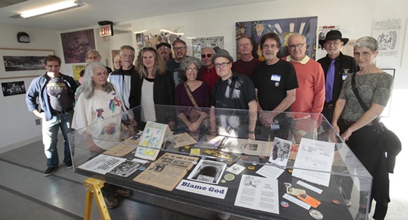 Fifth Estate magazine staff reunion at MOCAD in September. - Courtesy photo