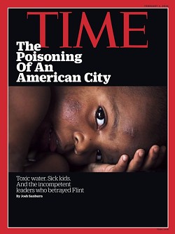 This week, Flint even made the cover of Time. - TIME MAGAZINE