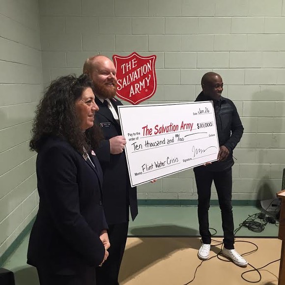 Midtown school gets help from Detroit-native R&B artist Kem for Flint fundraiser - Photo courtesy Salvation Army of Michigan, Eastern Division