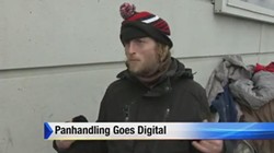 Detroit homeless man will now accept your credit card donations