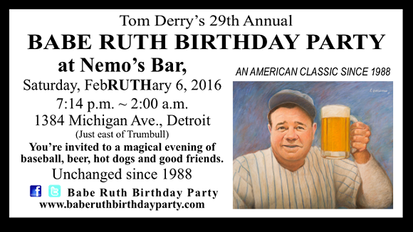 Don't miss this weekend's Babe Ruth party